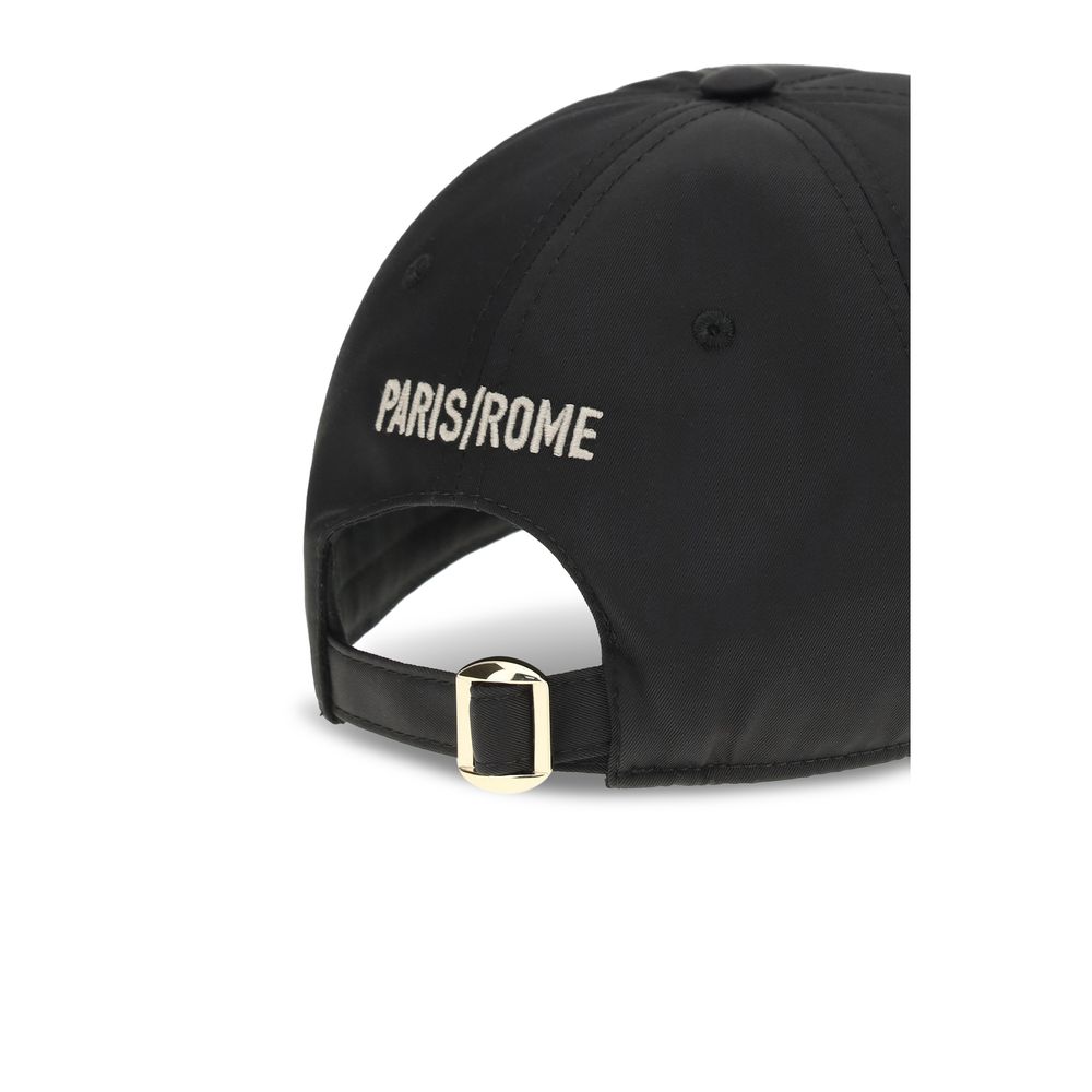 Valentino Garavani Black Cotton Baseball Cap-3