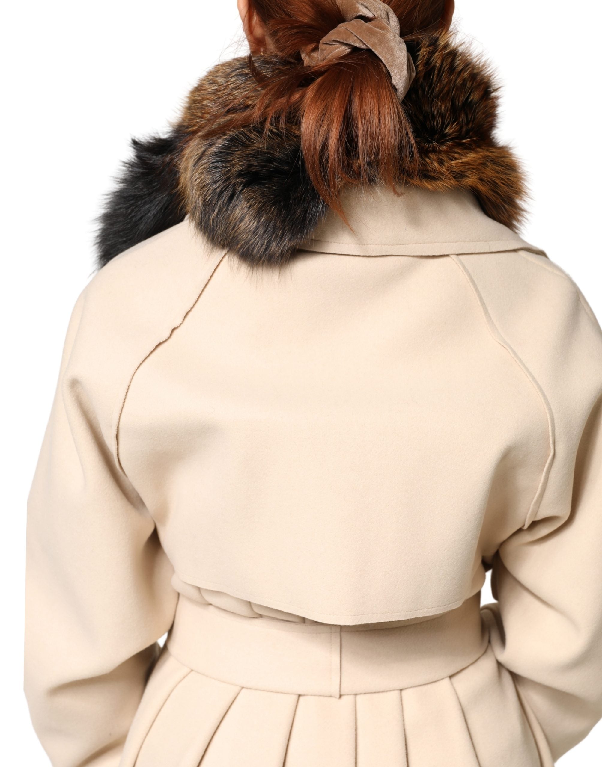 Dolce & Gabbana Brauner Rotfuchs Pelz Halswärmer Winterschal-3
