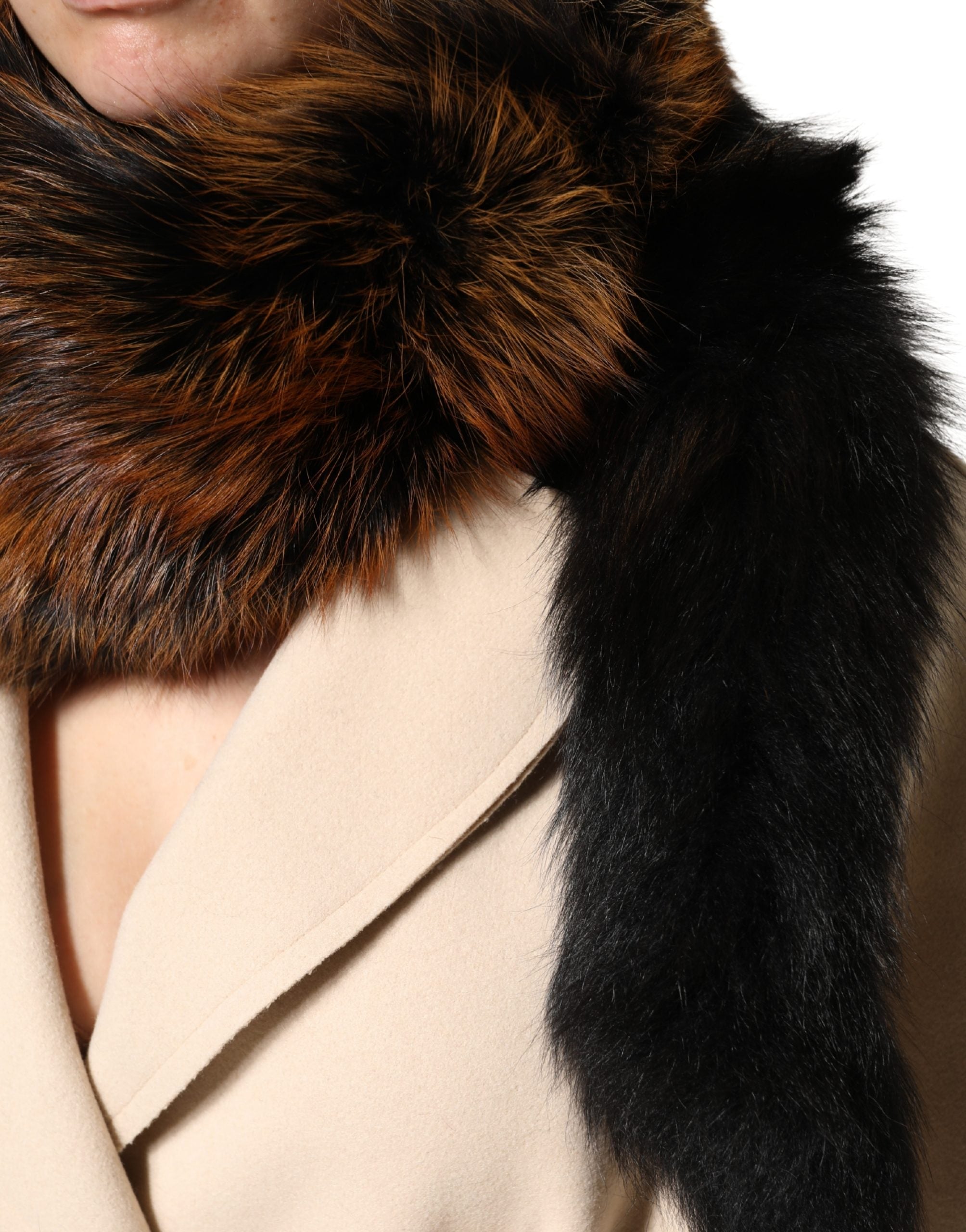 Dolce & Gabbana Brauner Rotfuchs Pelz Halswärmer Winterschal-4