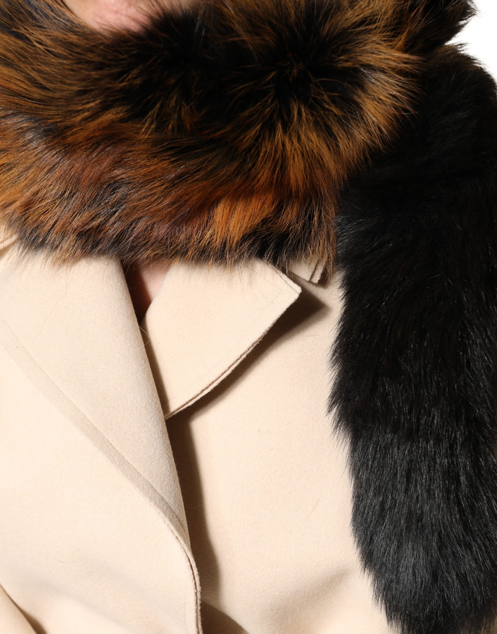 Dolce & Gabbana Brauner Rotfuchs Pelz Halswärmer Winterschal-4