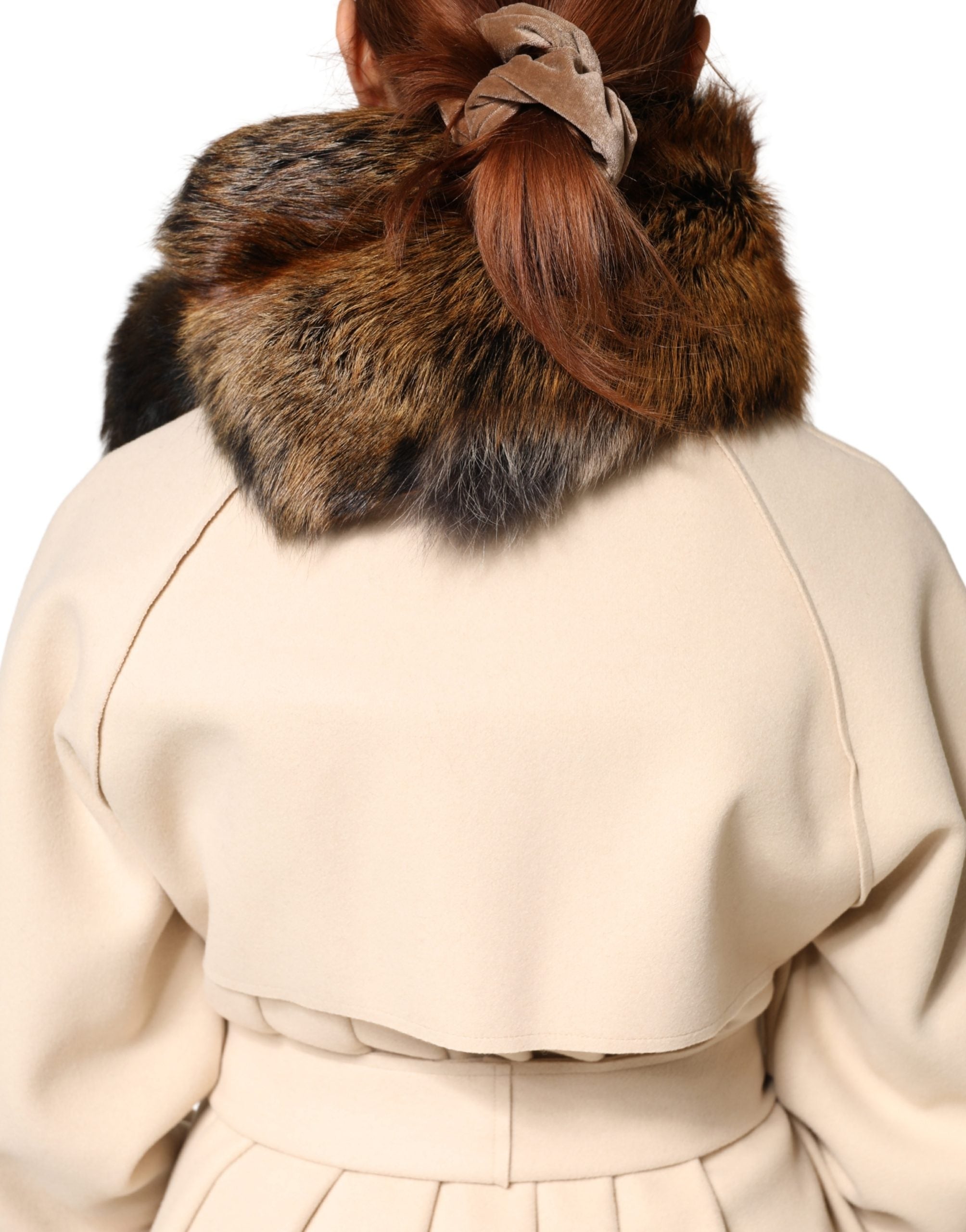 Dolce & Gabbana Brauner Rotfuchs Pelz Halswärmer Winterschal-3