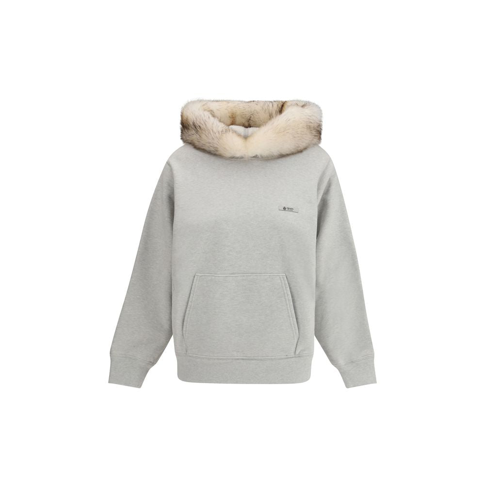 Prada Grauer Baumwollpullover-1