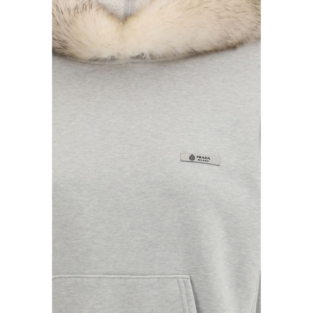 Prada Grauer Baumwollpullover-3