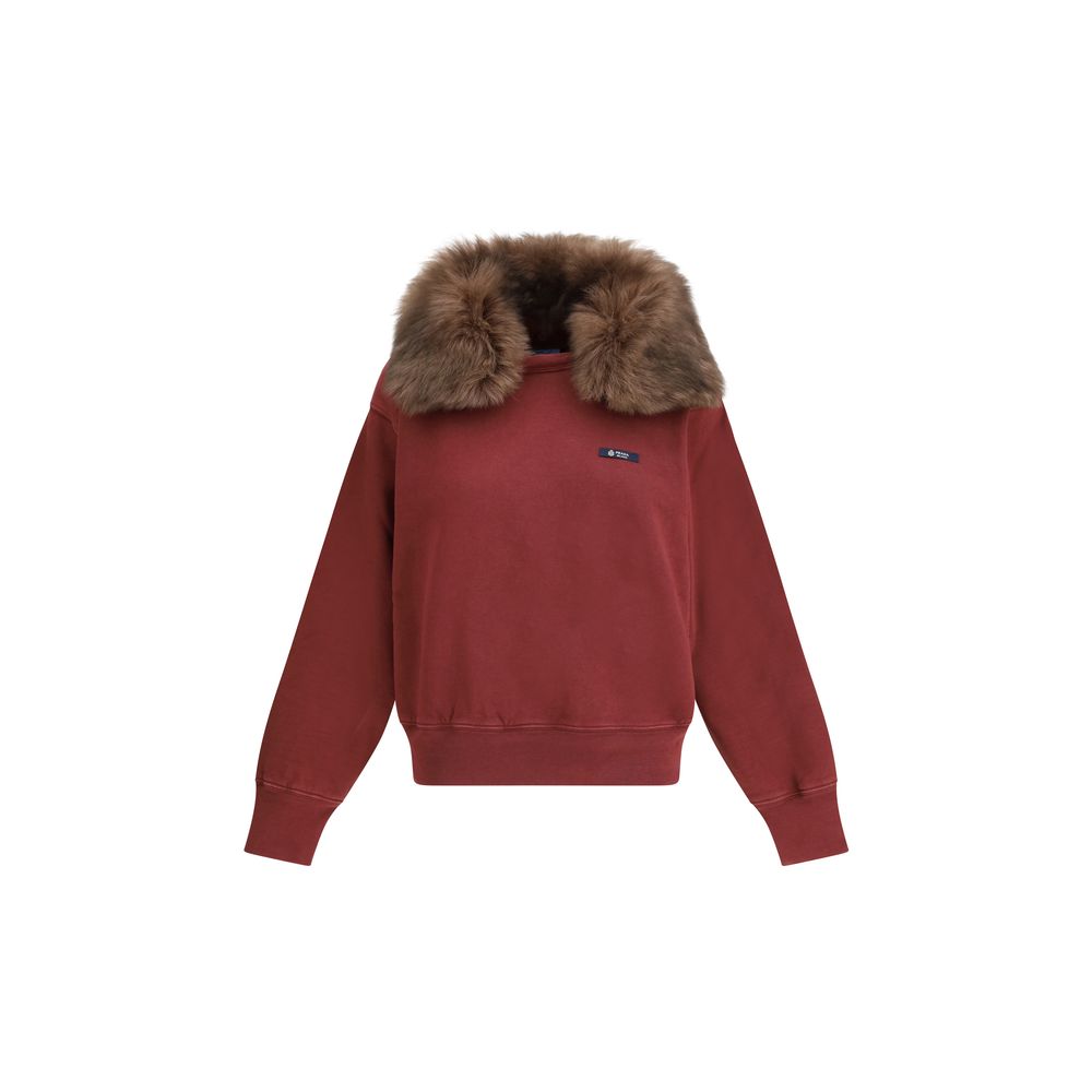 Prada Bordeaux Baumwoll-Sweatshirt-1