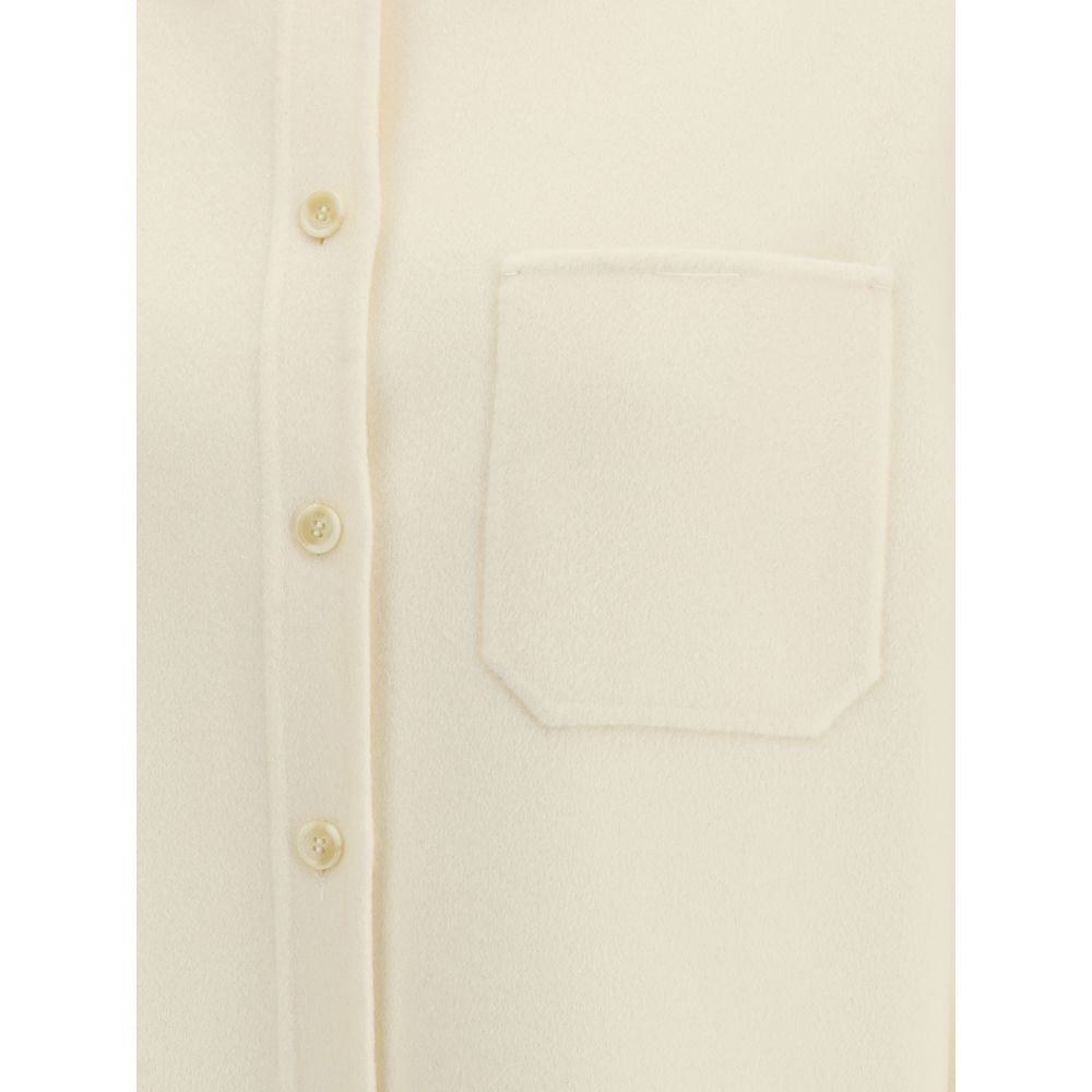 Max Mara Beiges Wollhemd-3