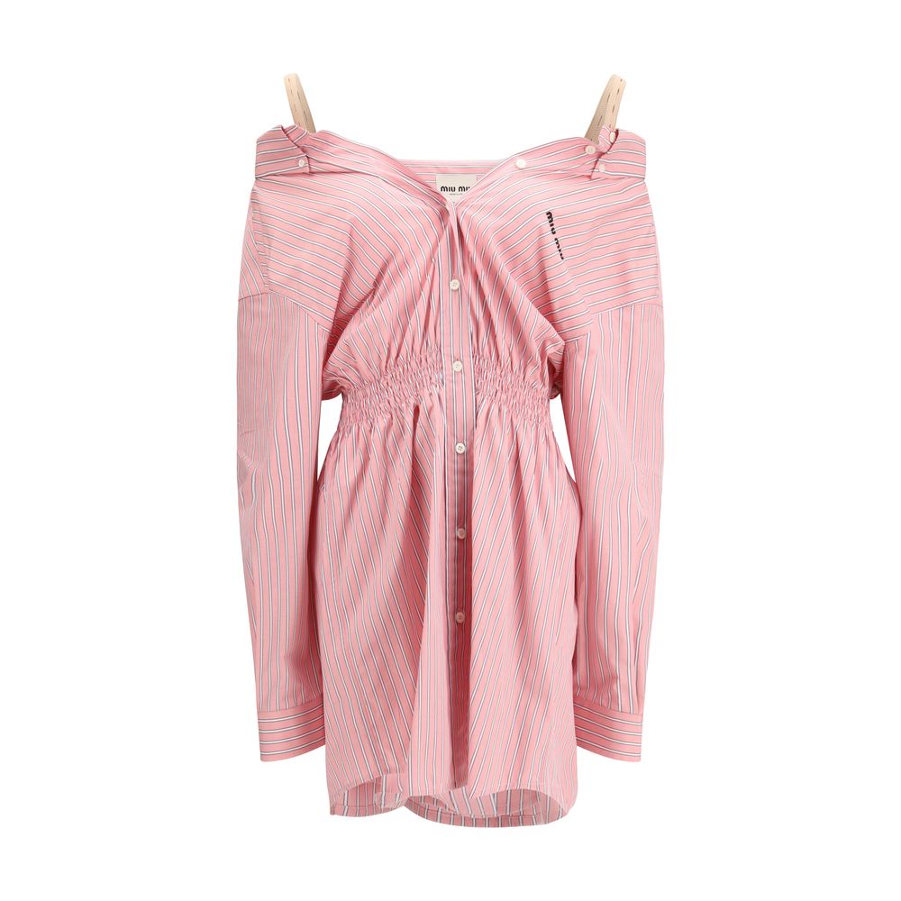 Miu Miu Multicolored Cotton Casual Dress-1