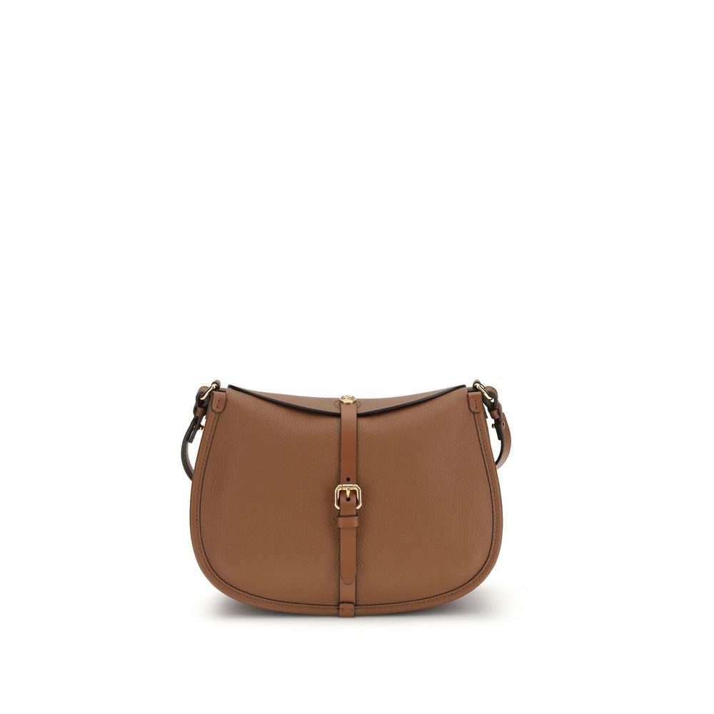 Etro Braune Kalbsleder Bos Taurus Schultertasche-1