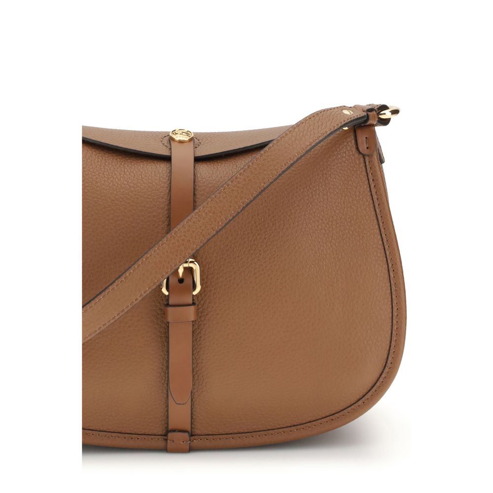 Etro Braune Kalbsleder Bos Taurus Schultertasche-4