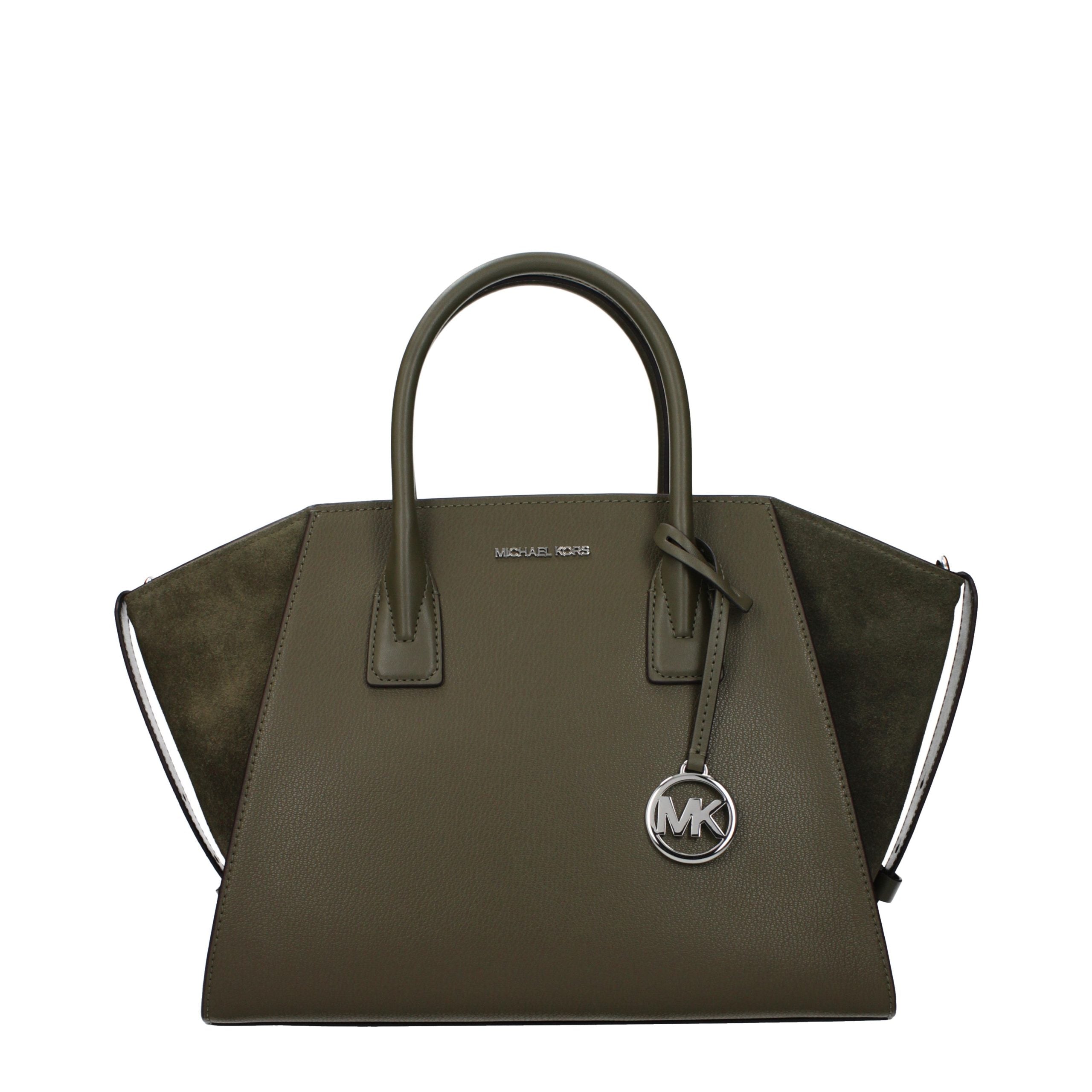 Michael Kors Grüne Lederhandtasche-1
