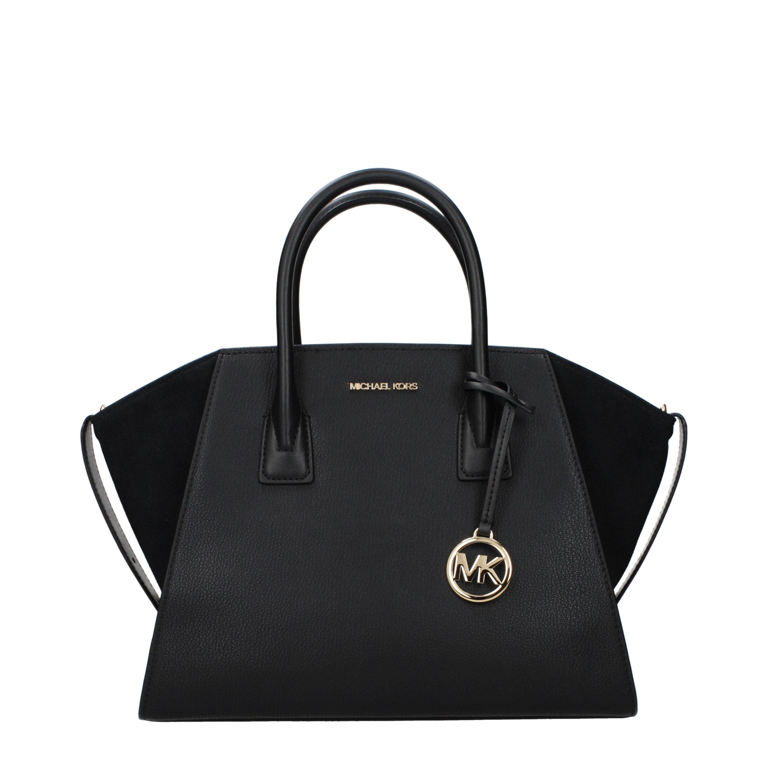 Michael Kors Schwarze Lederhandtasche-1