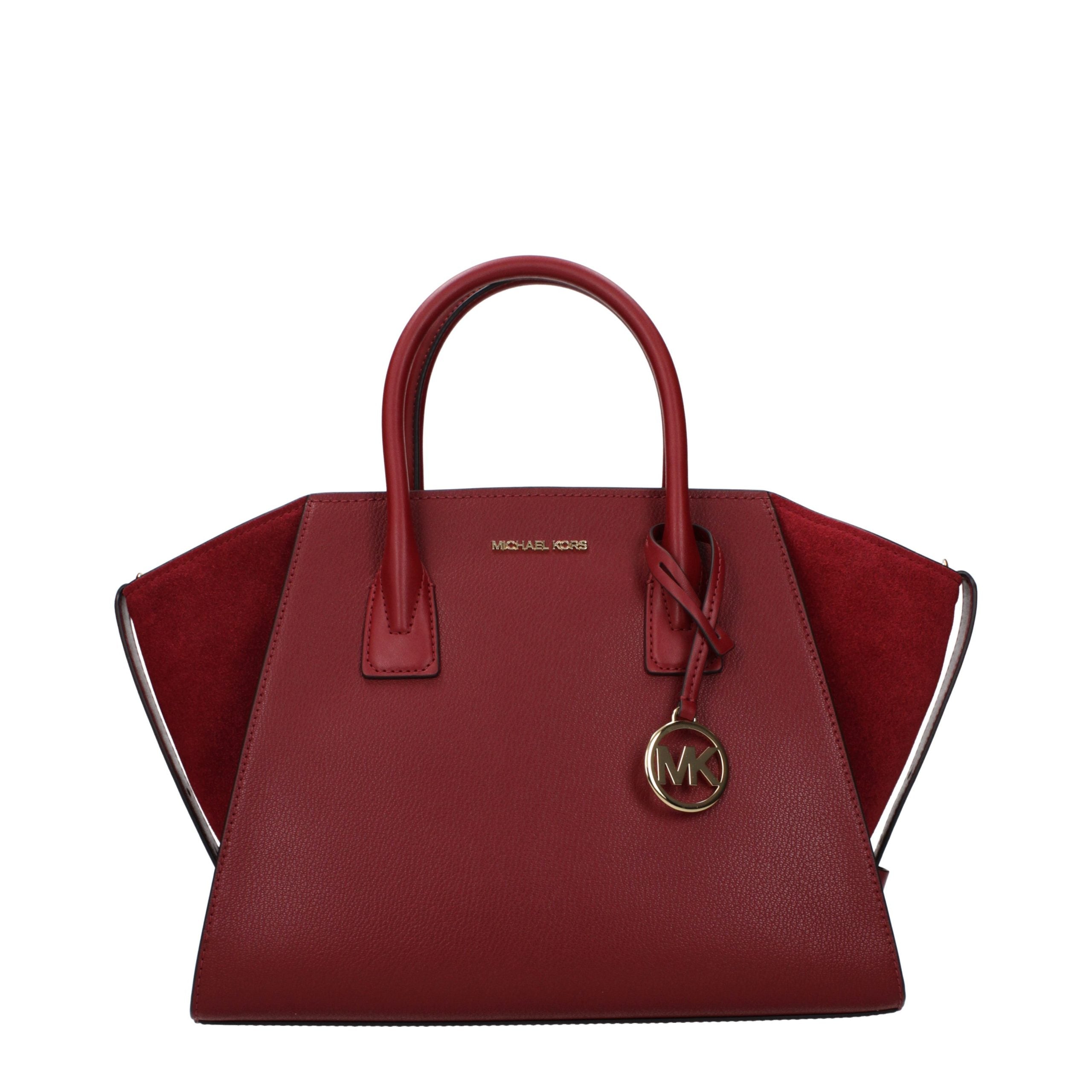Michael Kors Rote Lederhandtasche-1