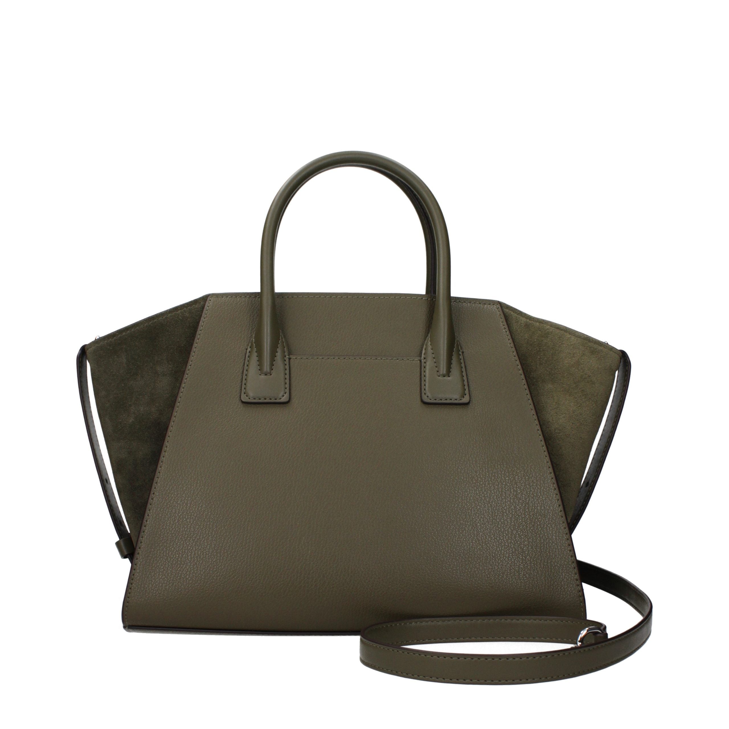 Michael Kors Grüne Lederhandtasche-3