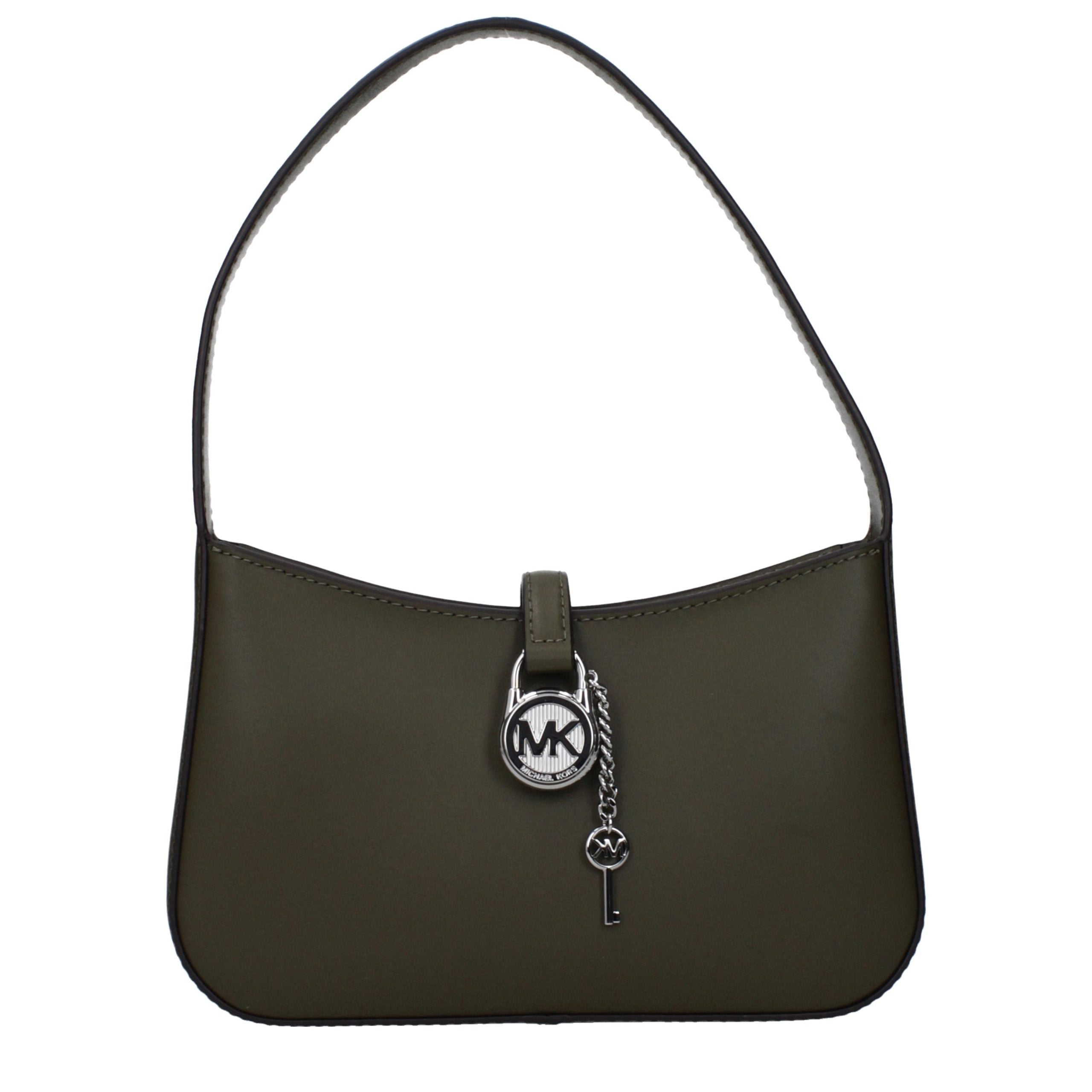 Michael Kors Grüne Lederhandtasche-1