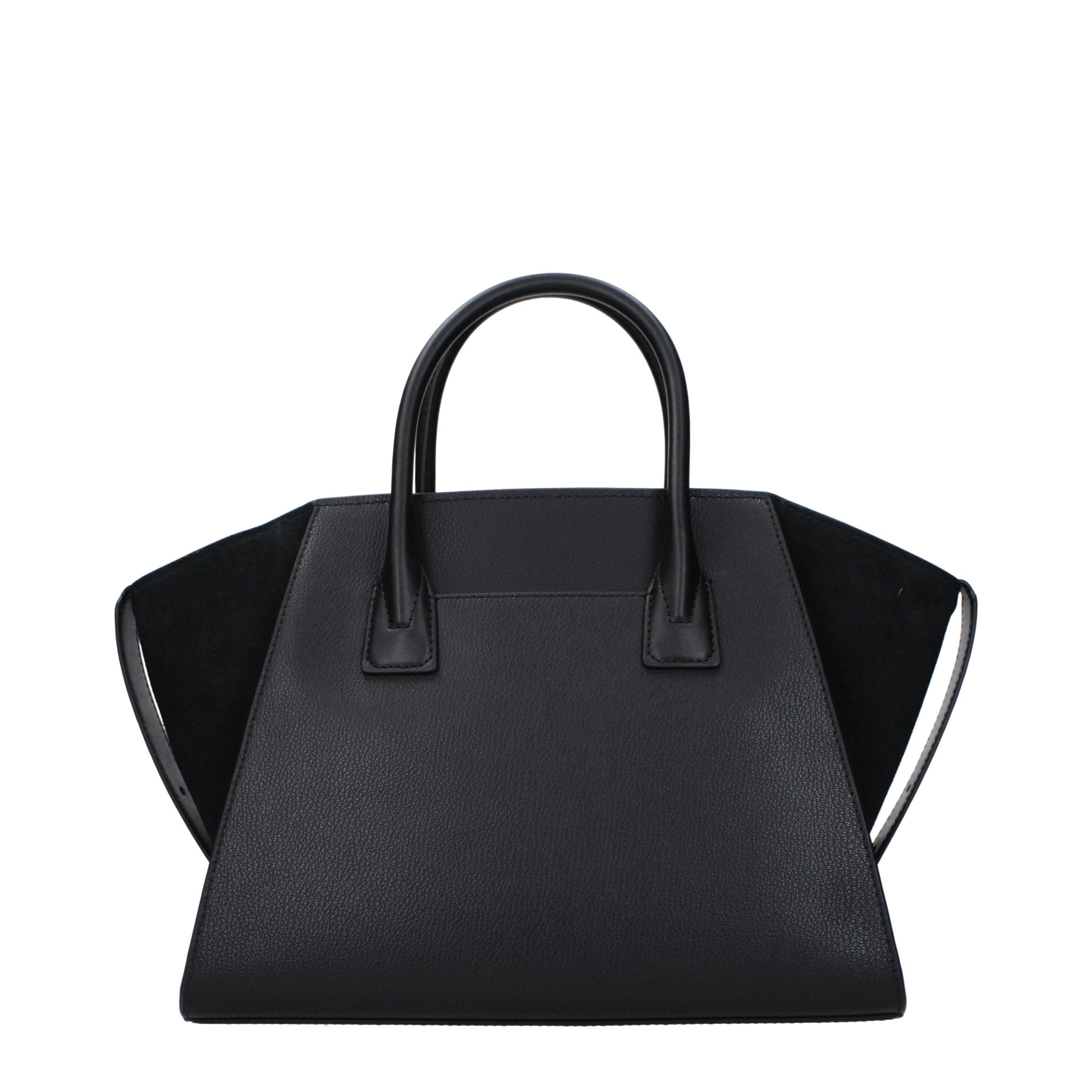 Michael Kors Schwarze Lederhandtasche-3