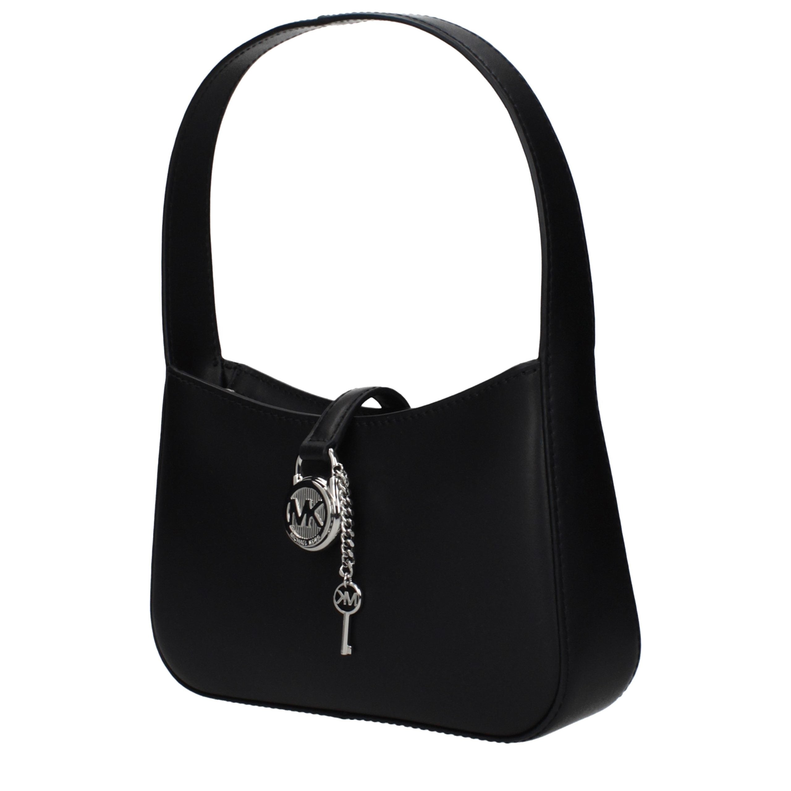 Michael Kors Schwarze Lederhandtasche-2