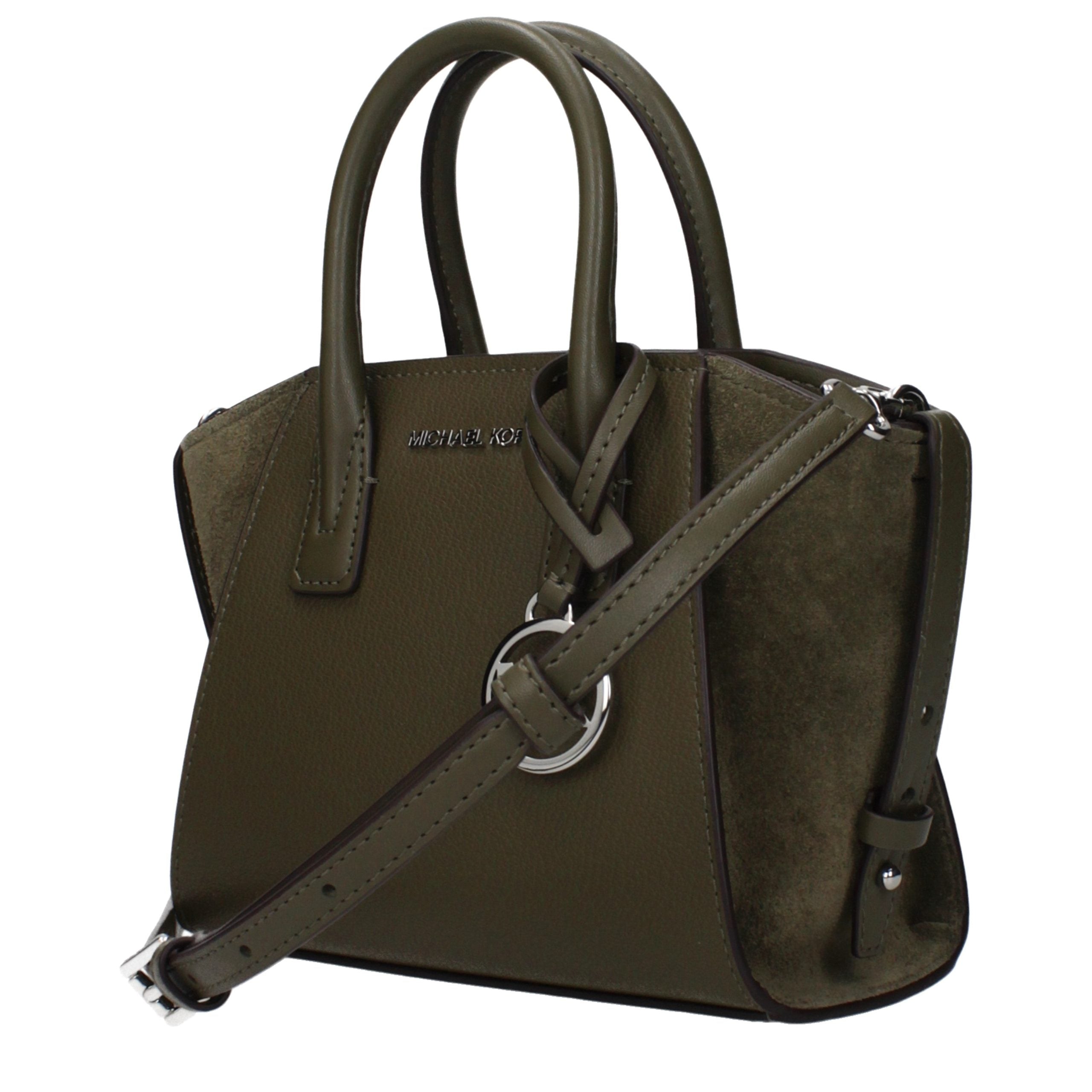 Michael Kors Grüne Lederhandtasche-2