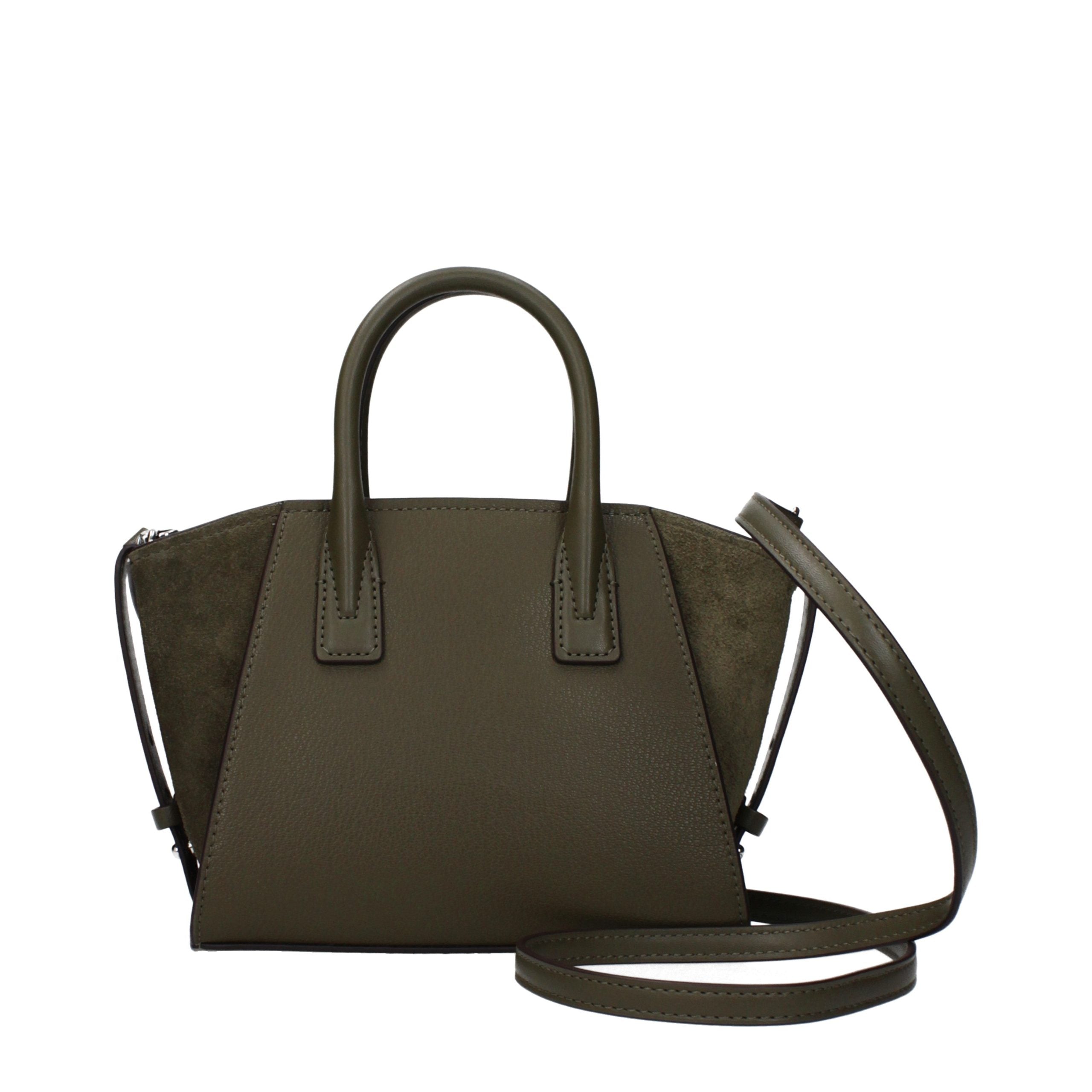 Michael Kors Grüne Lederhandtasche-3