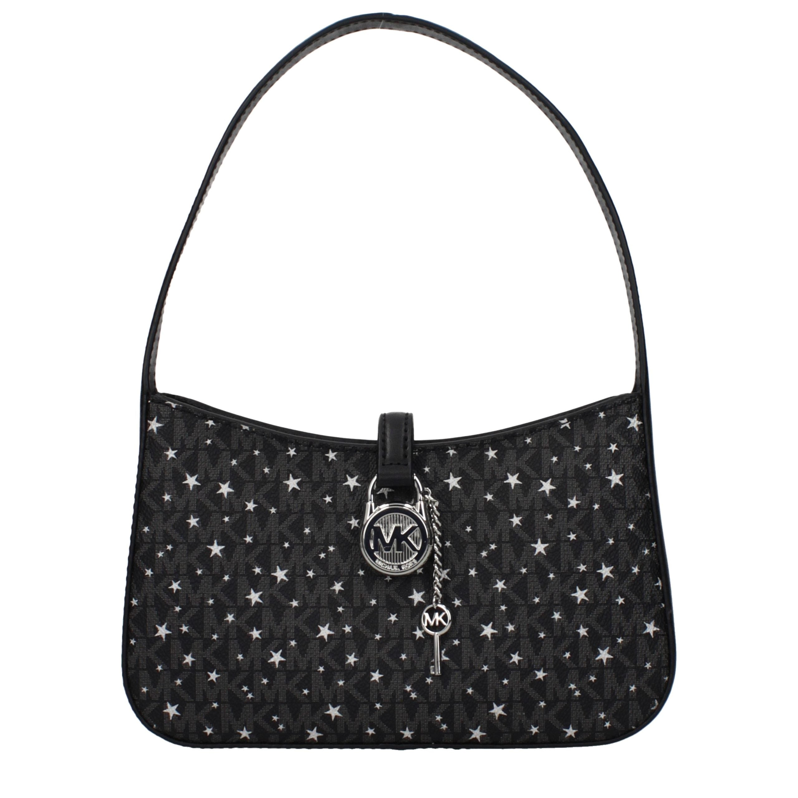 Michael Kors Schwarze Stoffhandtasche-1