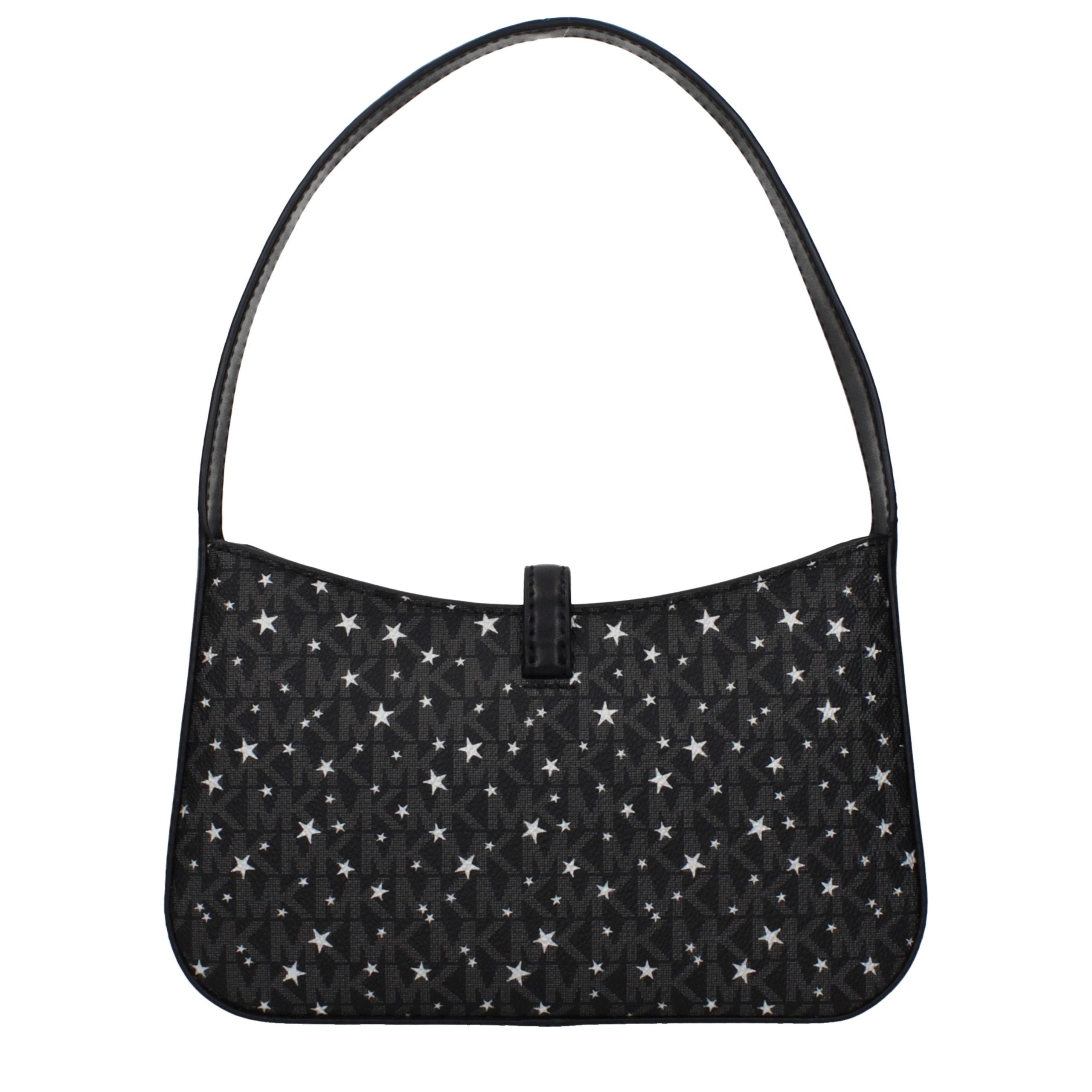 Michael Kors Schwarze Stoffhandtasche-3