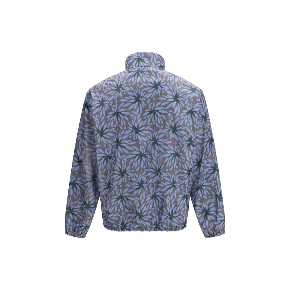 Prada Blaue Shell-Jacke aus recyceltem Polyamid-4