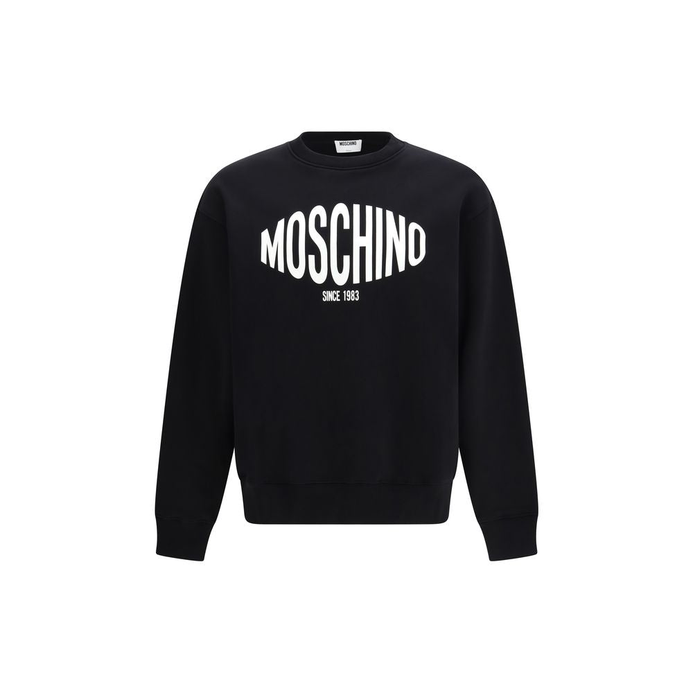 Moschino Schwarzer Baumwoll-Sweatshirt-1