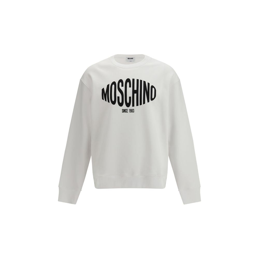 Moschino White Cotton Sweatshirt-1