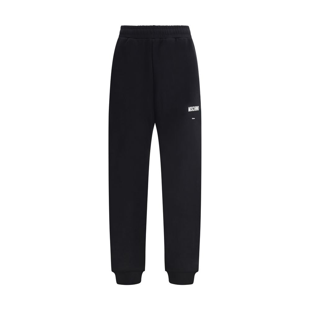 Moschino Black Cotton Casual Trousers