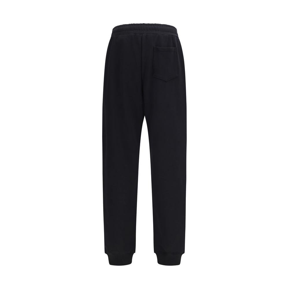 Moschino Black Cotton Casual Trousers-2