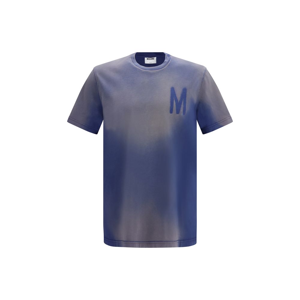 Moschino Blue Cotton T-Shirt-1