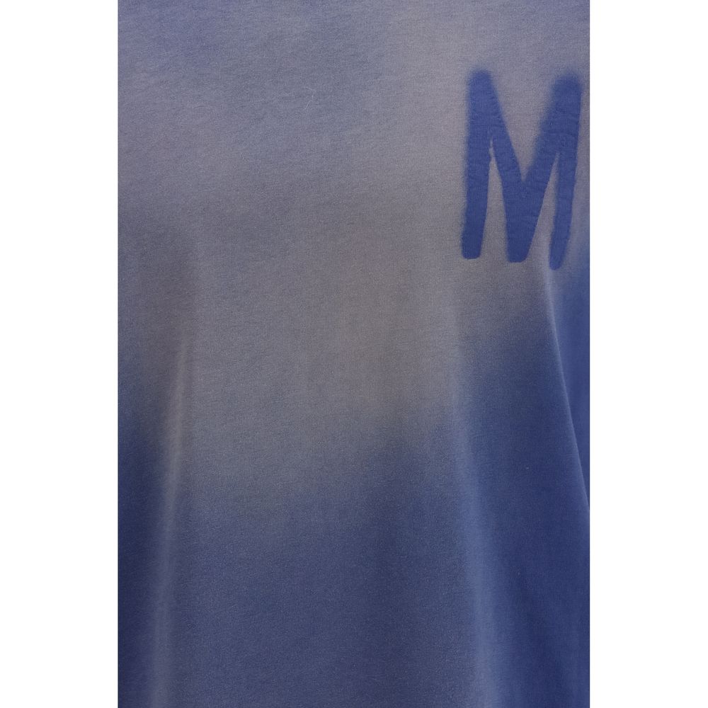 Moschino Blaues Baumwoll-T-Shirt-3
