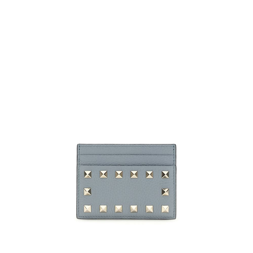 Valentino Garavani Bos Taurus blue calfskin wallet-1