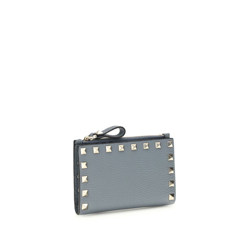 Valentino Garavani Bos Taurus blue calfskin wallet-2