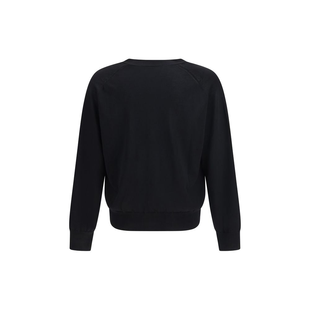 Ami Paris Black Merino Wool Cardigan-2