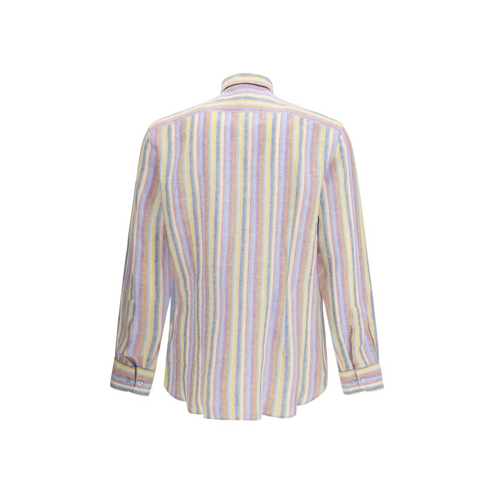 Etro Multicolor Linen Pattern Shirt-2
