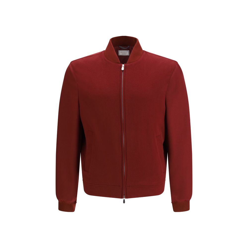 Brunello Cucinelli Mehrfarbige Kaschmir-Bomberjacke-1
