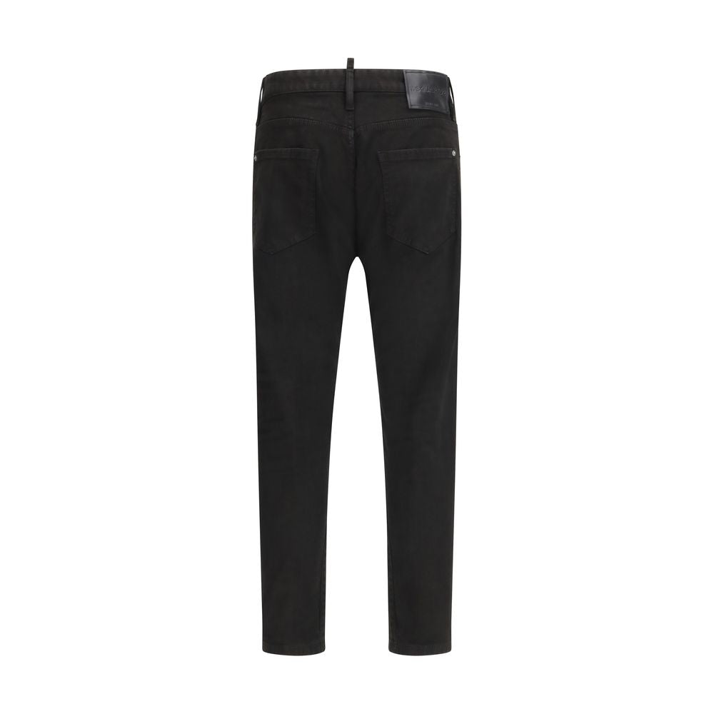 Dsquared² Black Cotton Slim Fit Jeans-2