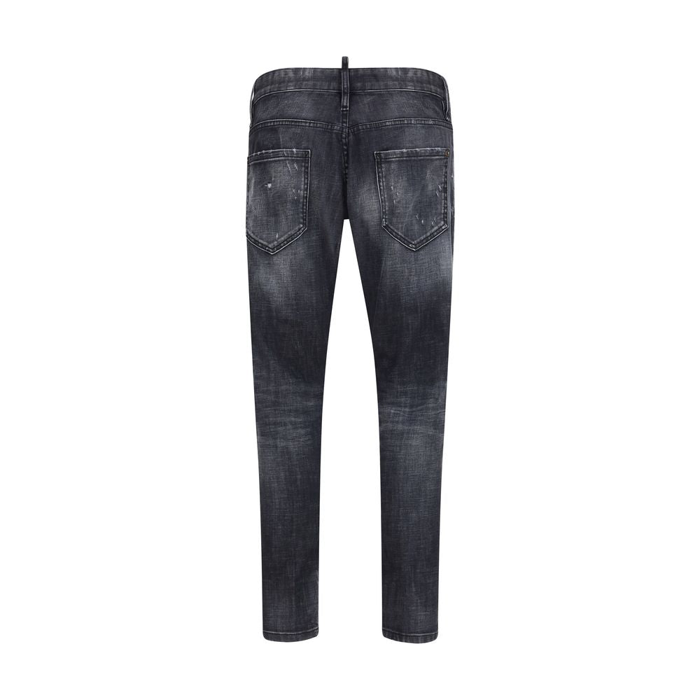 Dsquared² Schwarze Baumwoll-Jeans im Slim Fit-2
