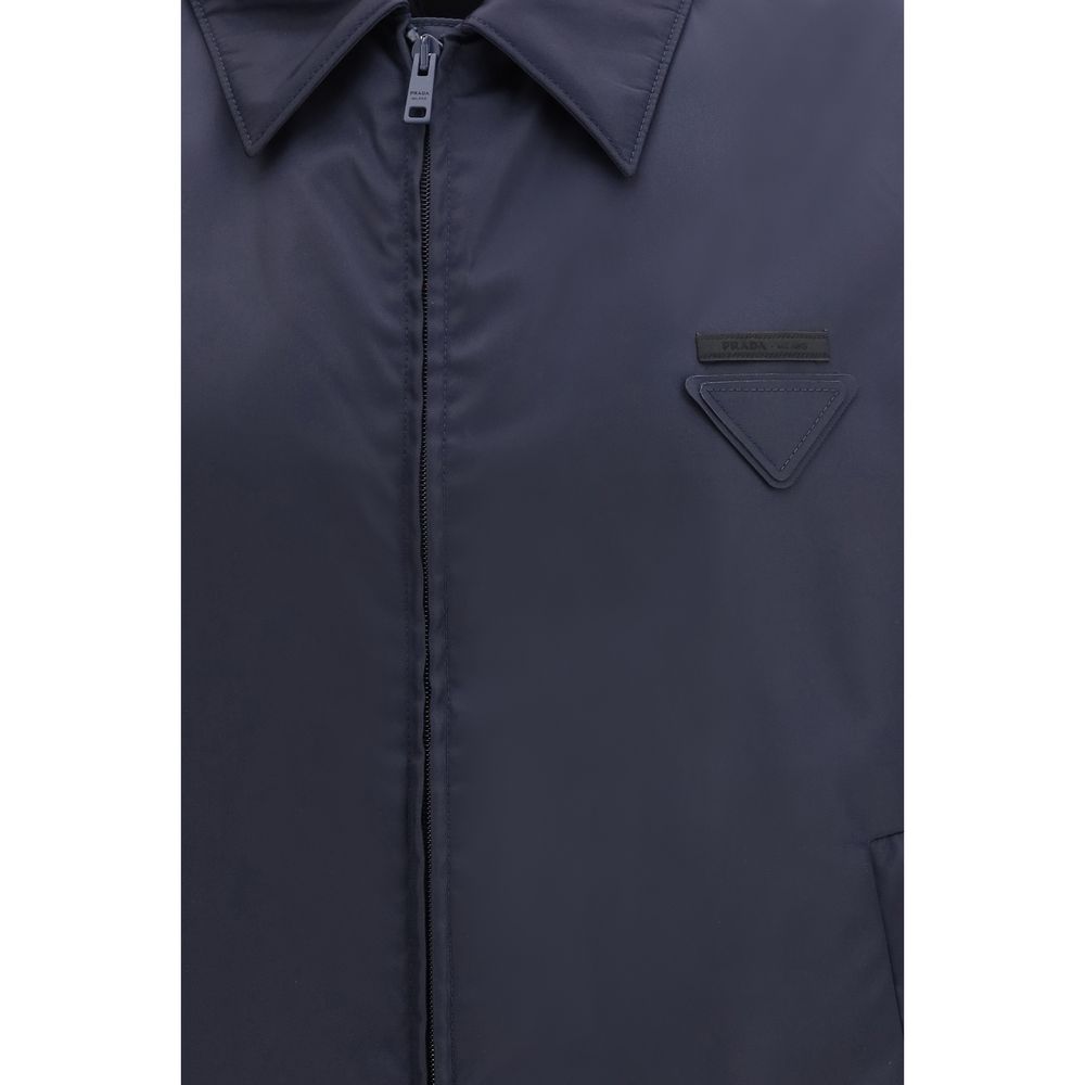 Prada Blaue Jacke aus Nylon-3
