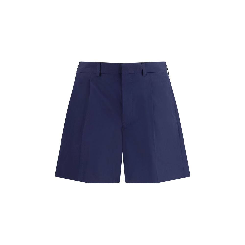 Prada Blaue Baumwoll-Bermudashorts-1
