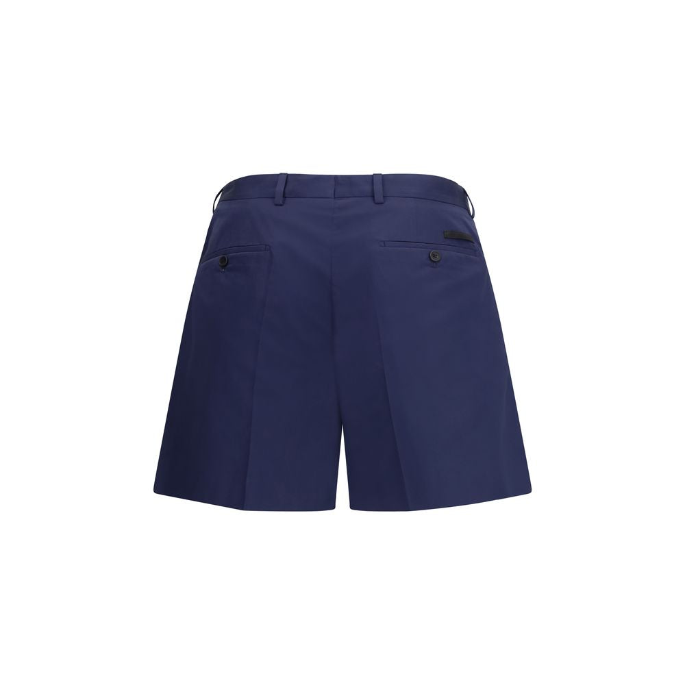 Prada Blaue Baumwoll-Bermudashorts-2