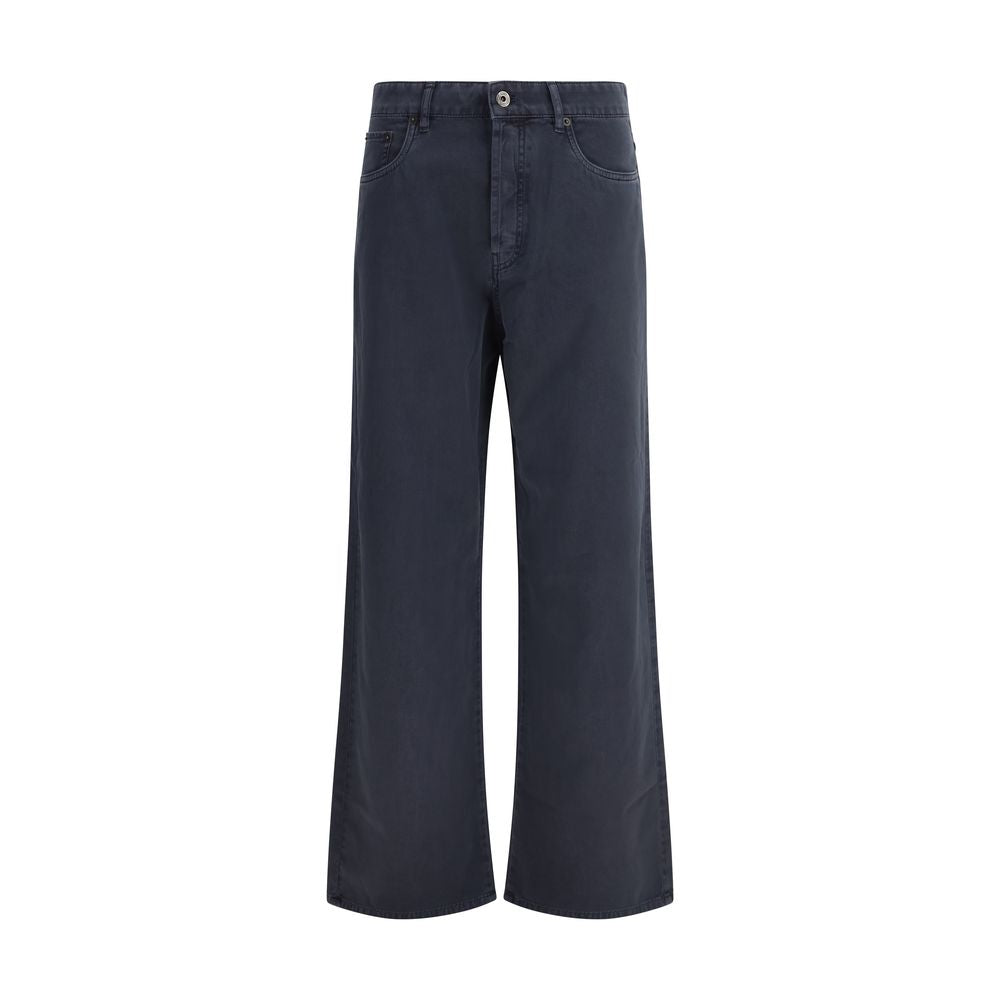 Miu Miu Blue Cotton Flared Jeans-1