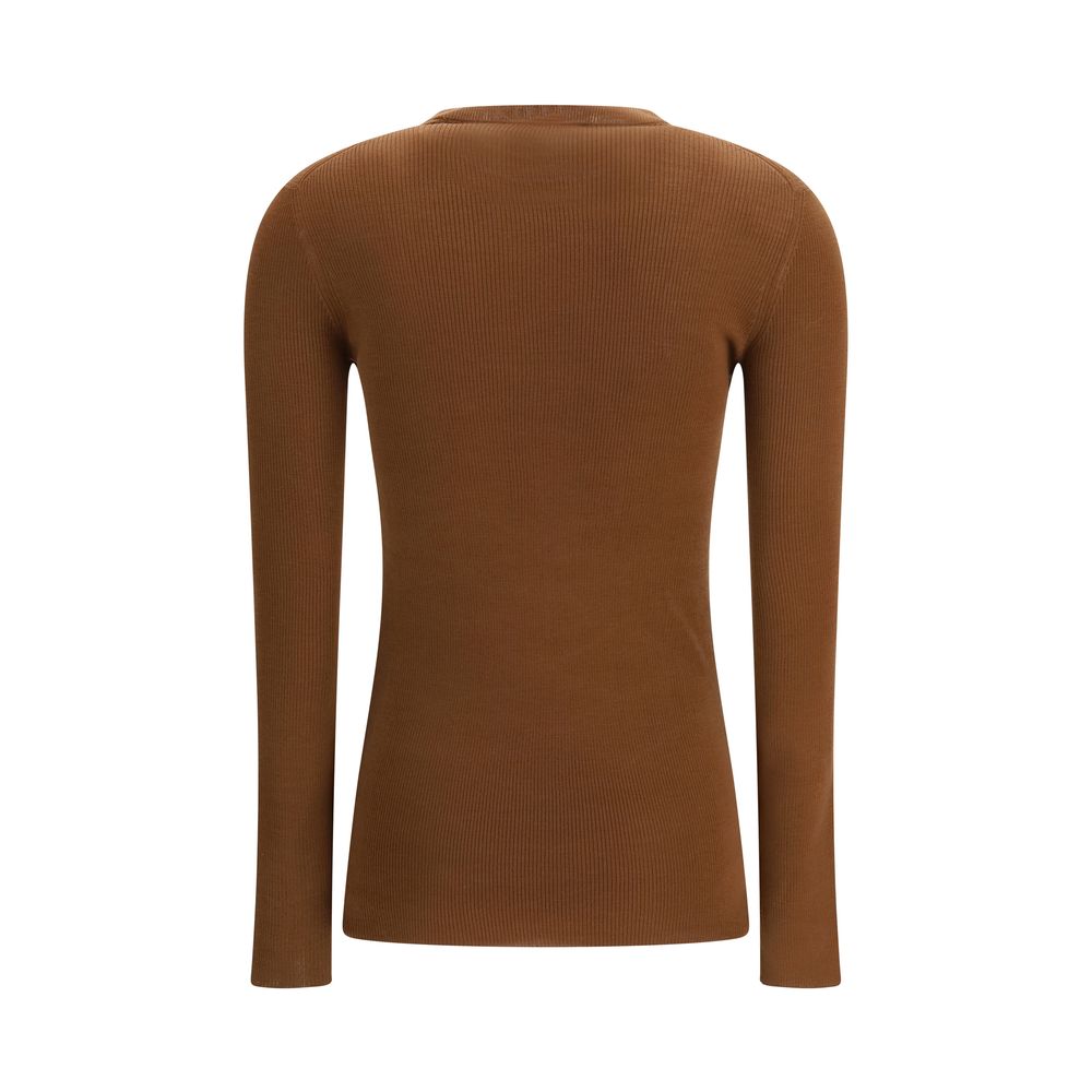 Prada Brauner Strickcardigan aus Fleece-Wolle-2