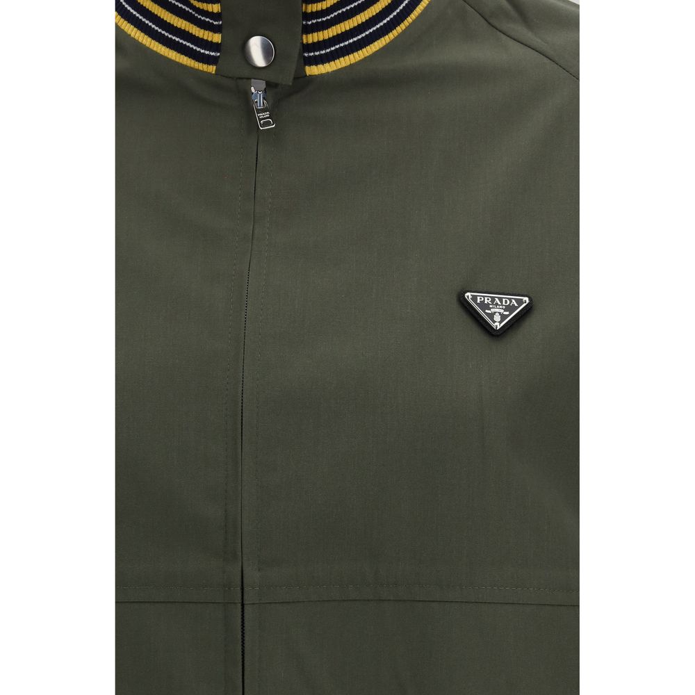 Prada Bicolor Polyester Bomber-3