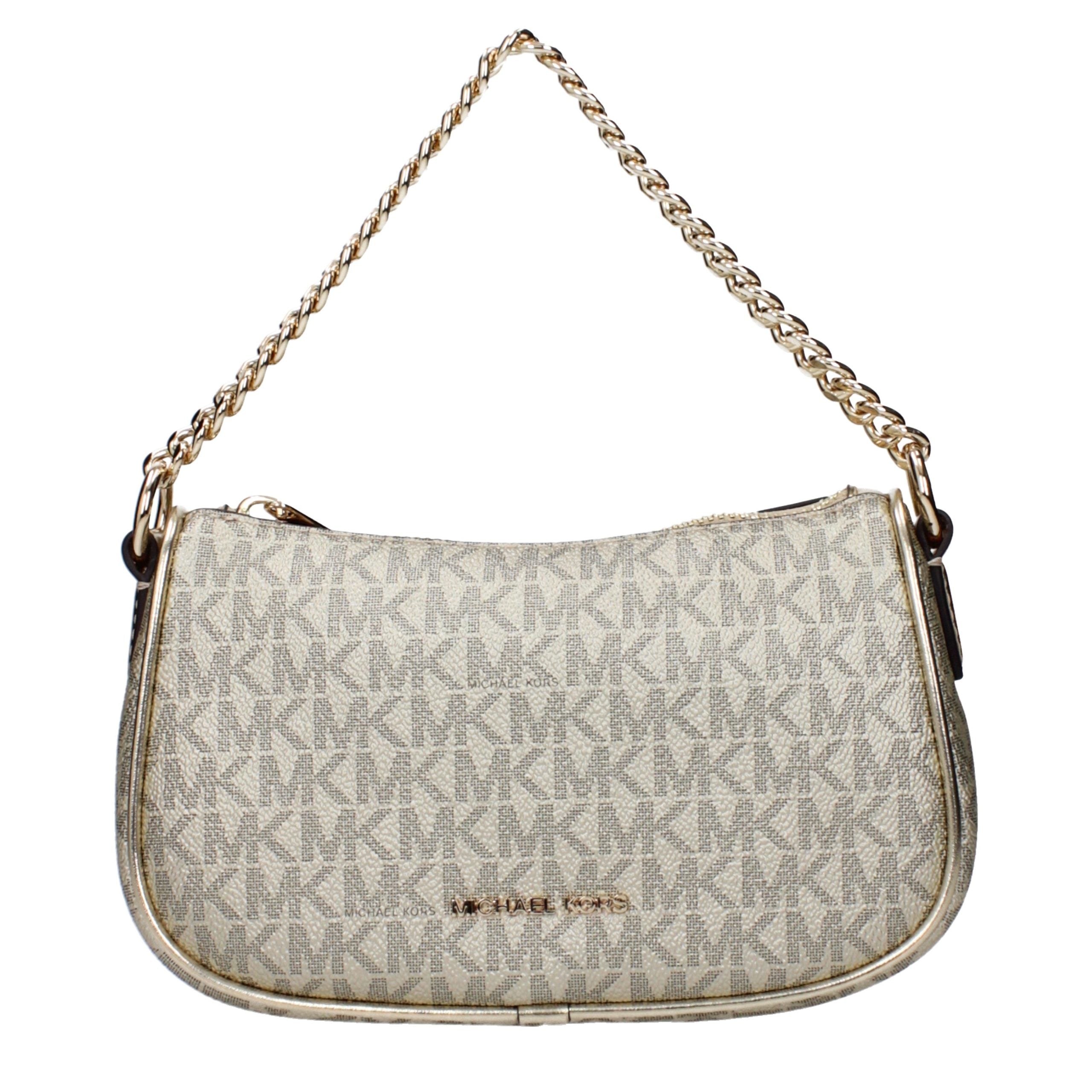 Michael Kors Goldfarbene Stoffhandtasche-1