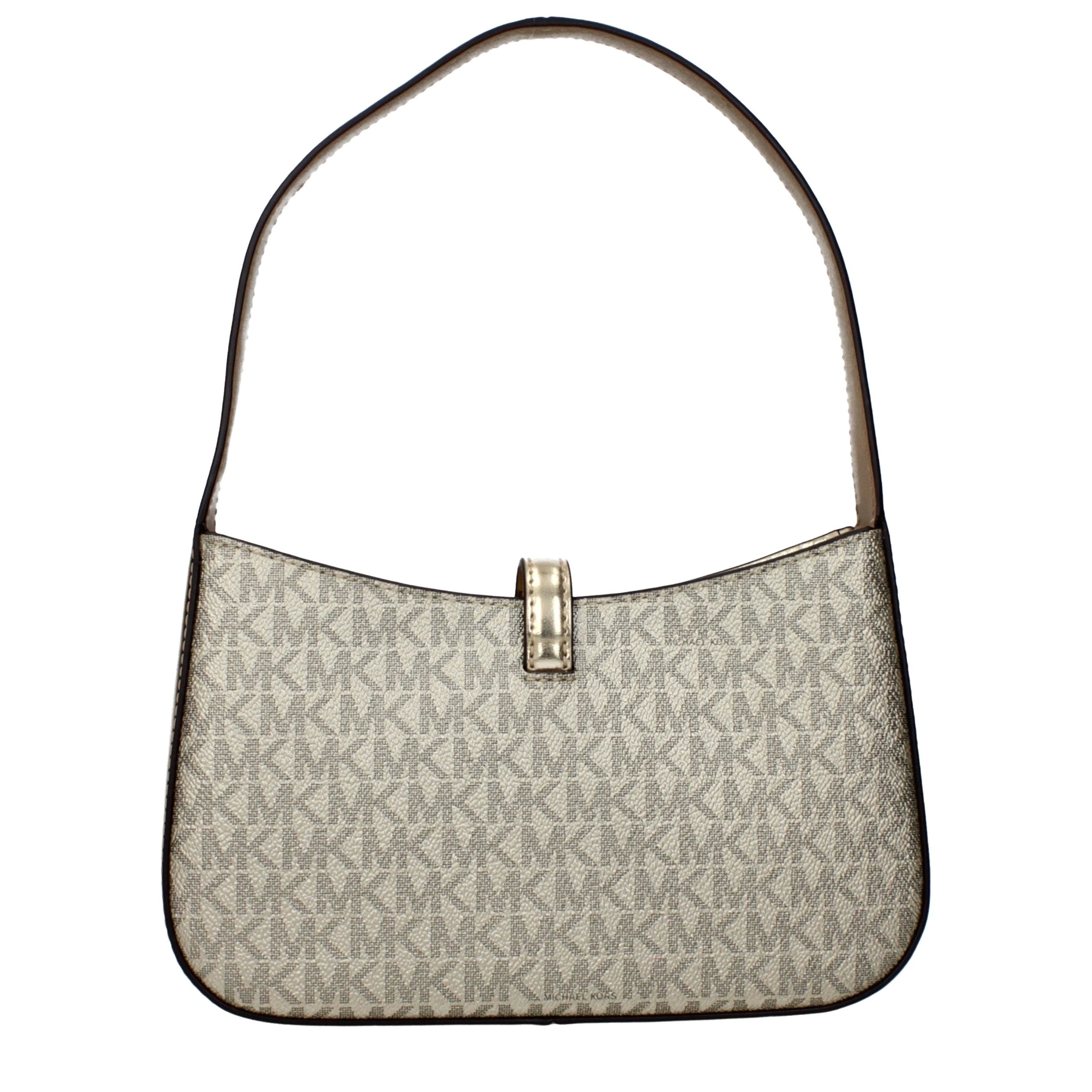 Michael Kors Goldfarbene Stoffhandtasche-3