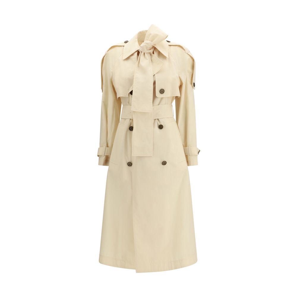 Burberry Beige Polyester Trenchcoat-1