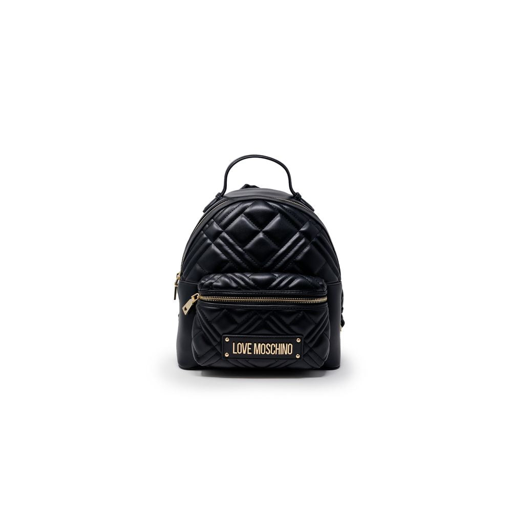 Love Moschino Black Polyethylene Backpack-1