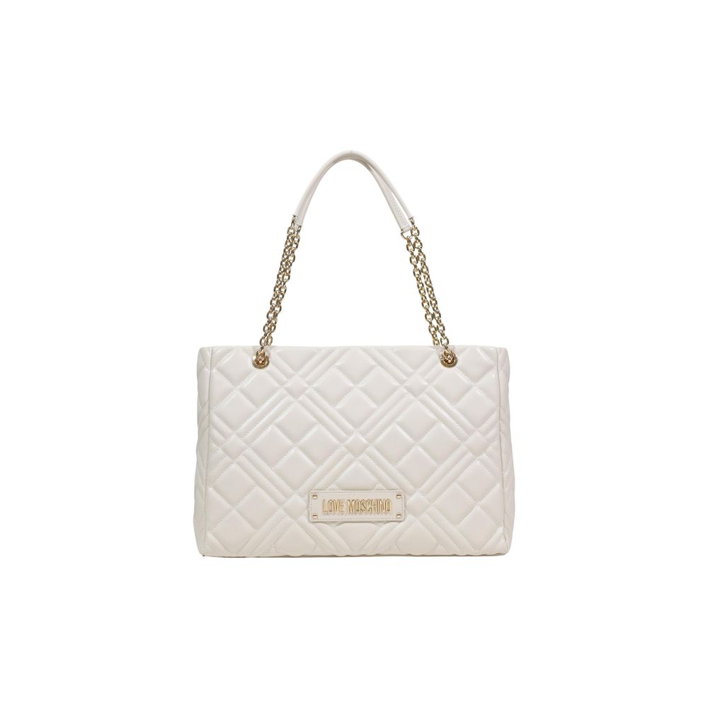 Love Moschino Beige Polyethylene Handbag-1