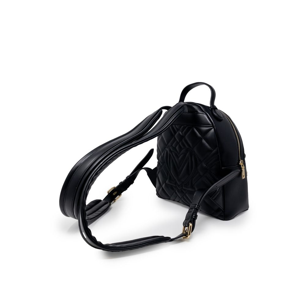 Love Moschino Black Polyethylene Backpack-3