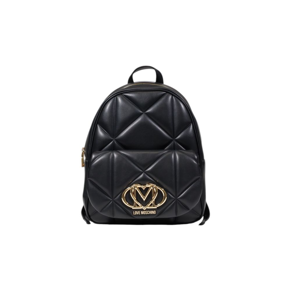 Love Moschino Schwarzer Rucksack aus Polyethylen-1
